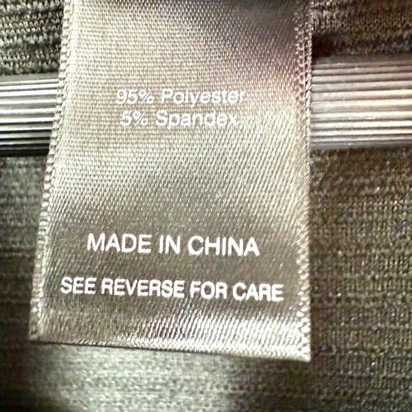 NEW NWT Ali Miles Sz Small Charcoal Dark Gray Wearable Art Blouse Shirt Top - Picture 4 of 8